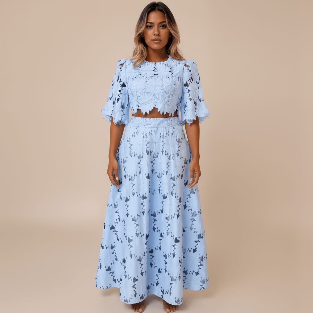 Conjunto de Renda Florido